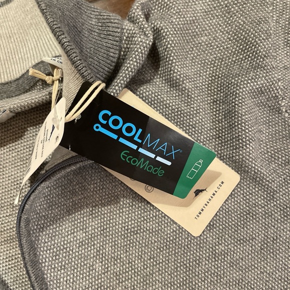 Tommy Bahama Island Zone Coolside Half Zip XLT Big And Tall Bala Shark Gray - Picture 5 of 10